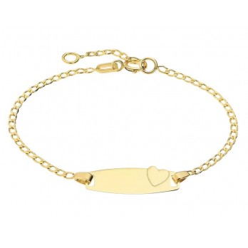 PULSEIRA COM CHAPA  OURO 9K