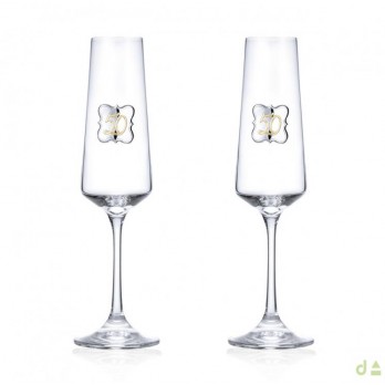 Flutes Dhome  50 Anos BILAMINADO DE PRATA