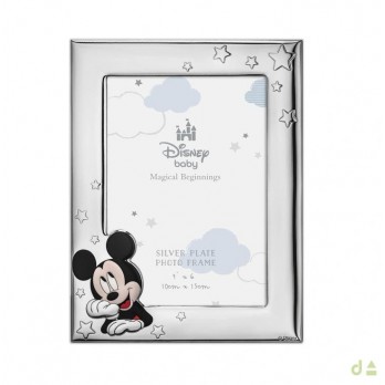 Moldura Criança Mickey  PVD/PRATEADO