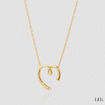 Colar Link  PRATA DOURADA