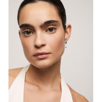 Brincos em cascata com zircônias