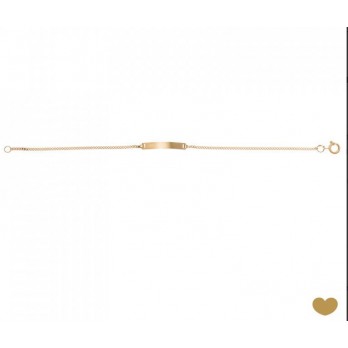 PULSEIRA CRIANÇA  COM CHAPA  OURO 19K