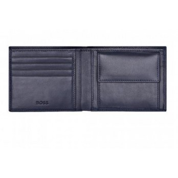 Carteira Classic Grained Navy HUGOS