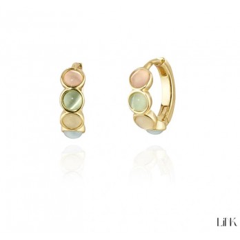 ARGOLAS PRATA DOURADA LINK