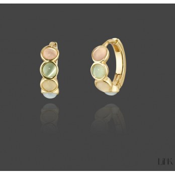 ARGOLAS PRATA DOURADA LINK