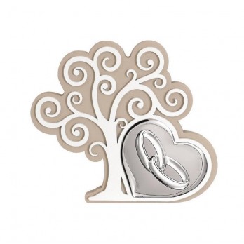 Bibelot Dhome Árvore Vida Casamento  PVD PRATEADO