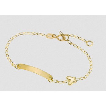 PULSEIRA COM CHAPA  OURO 9K