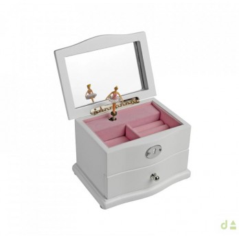 Guarda-Joias Dhome Musical Ursinho   BILAMINADO PRATA