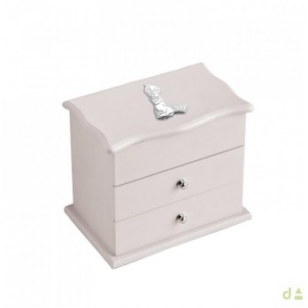 Guarda-Joias Dhome Comunhão Menina BILAMINADO PRATA