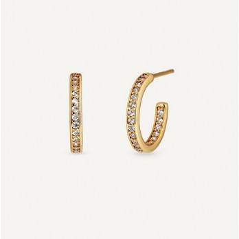 Brincos Mini Argola Aberta com Zircônia 2,25 mm VIDAL&VIDAL