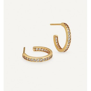 Brincos Mini Argola Aberta com Zircônia 2,25 mm VIDAL&VIDAL