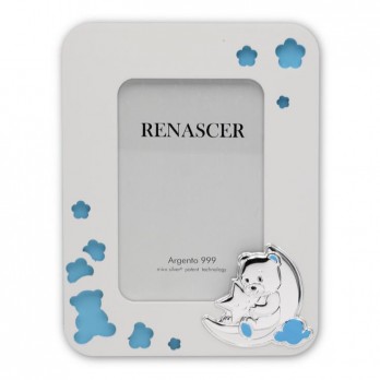 Moldura Madeira Urso PVD PRATEADO