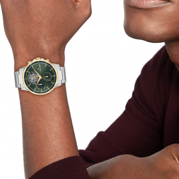 RELOGIO TOMMY HILFIGER Multifunções Aço Bicolor 1710735