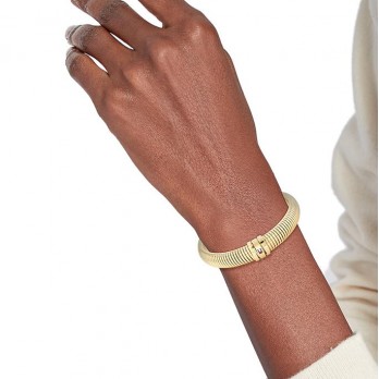 Pulseira Tommy Hilfiger Jewelry Elástico Aço Dourado 2780995