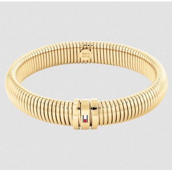 Pulseira Tommy Hilfiger Jewelry Elástico Aço Dourado 2780995