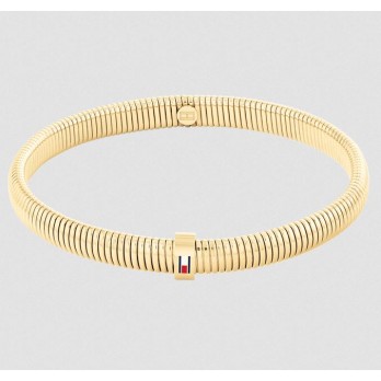Pulseira Tommy Hilfiger Jewelry Elástico Aço Dourado 2781005