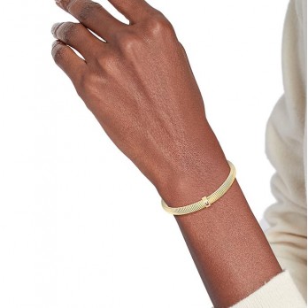 Pulseira Tommy Hilfiger Jewelry Elástico Aço Dourado 2781005