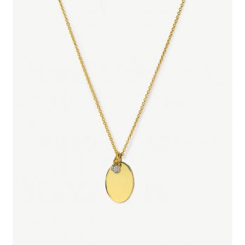 Colar Prata Dourada Thea MESH personalizável