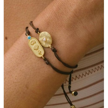 Pulseira Prata Dourada Salty MESH 5254008DC17