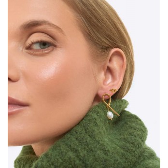 Brincos  Prata Dourada Margot MESH 7252008D