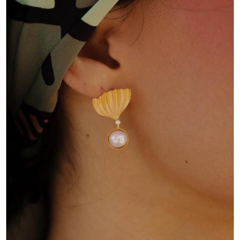 Brincos Prata Dourada Bryde's MESH 7254002DC1