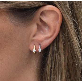 Argolas Prata Dourada Ziggy  MESH 8255007DC1