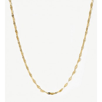 Colar Prata Dourada Coffee  MESH COL099D