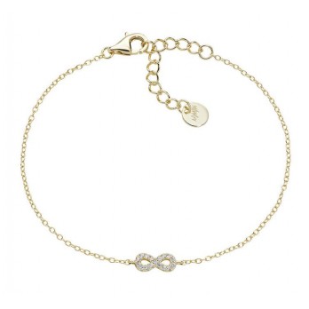 Pulseira c / Infinito  Prata Dourada BRINPBBZ3