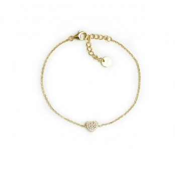 Pulseira Coração  Prata Amen Jewelry BRHGBZ