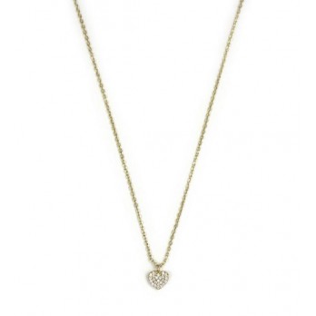 Colar Coração Prata Amen Jewelry CLHGBZ