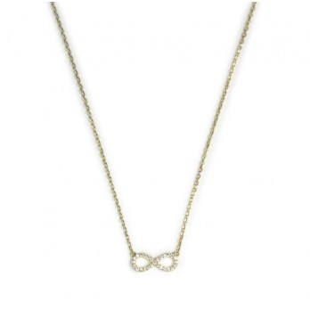 COLAR iNFINITO  Amen Jewelry  Prata Dourada CLINGBZ