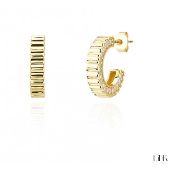 Brincos Link Prata Dourada