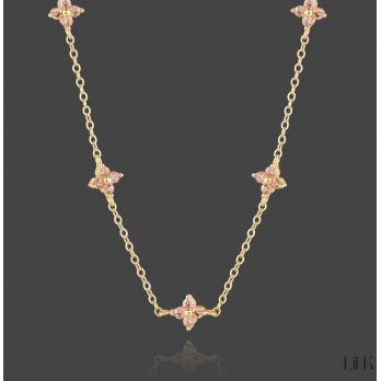 Colar  link Prata Dourada