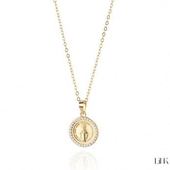 Colar  link Prata Dourada