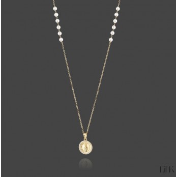 Colar  link Prata Dourada