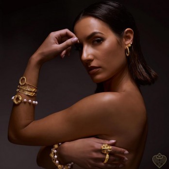 Bangle Filigrana - A Lusitana  PRATA DOURADA