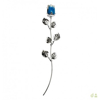 Bibelot Dhome - Rosa azul  PVD PRATEDADO