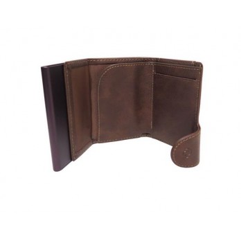 Carteira C-Secure Special Vintage castanho/ponto branco