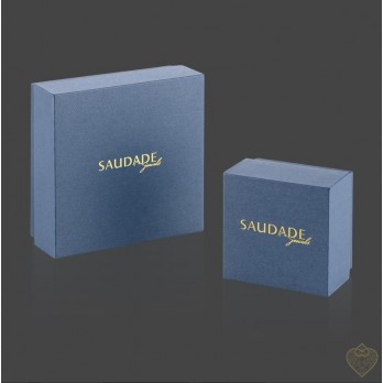 Brincos Filigrana Saudade Prata dourada