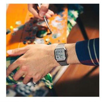 RELOGIO CASIO VINTAGE Edgy Collection  A130WE-7A