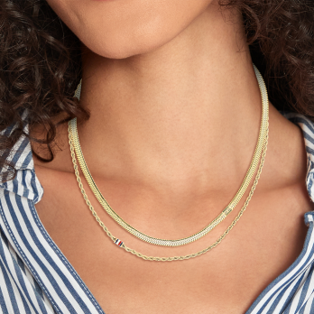 Colar Tommy Hilfiger Jewelry Duplo  2780980