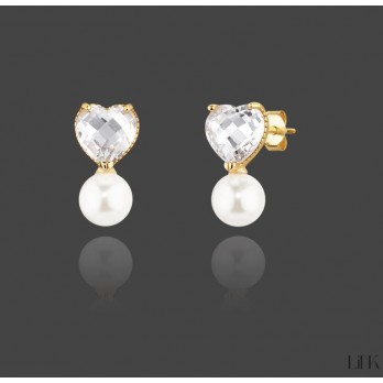 Brincos  Link Prata Dourada