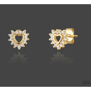 Brincos  Link Prata Dourada