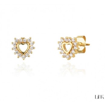 Brincos  Link Prata Dourada