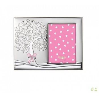 Moldura Criança Árvore da Vida  PVD PRATEADO