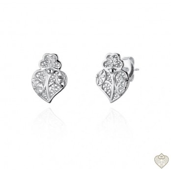 Brincos Filigrana Saudade  PRATA