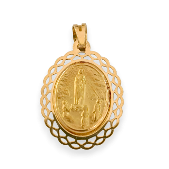Medalha  Nª Srª de Fátima  OURO 19K