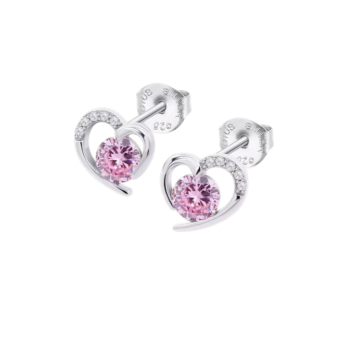 BRINCOS CORAÇÃO  PRATA LOTUS LP3106-4/2