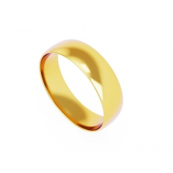 Aliança Romantis Ouro 6mm