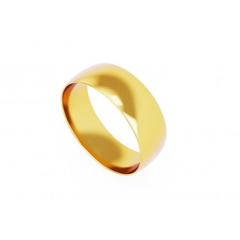 Aliança Romantis Ouro 7mm